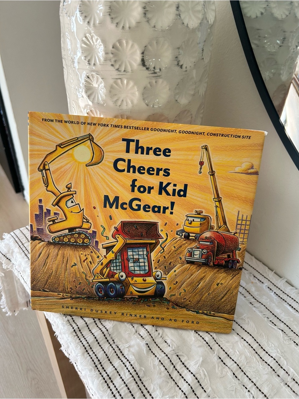 Three Cheers for Kid McGear Hardcover Kids Picture Book Construction Story